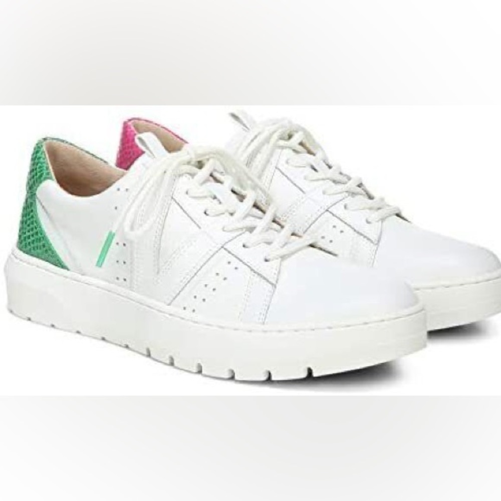 Brand new, never worn Vionic Simasa Sneakers - Pink and green
